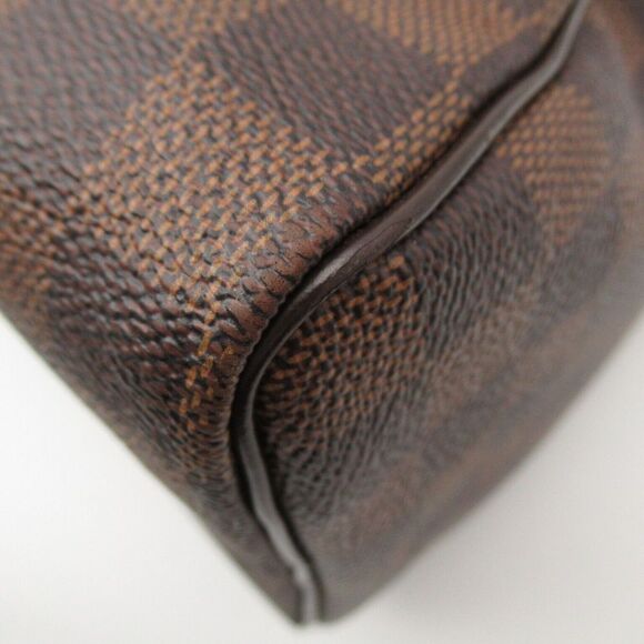 LOUIS VUITTON Speedy 25 Hand bag N41365 Damier canvas leather Ebene GHW - Picture 12 of 13